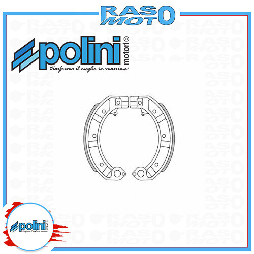 Ganasce freno polini vespa 150 - ganasce,